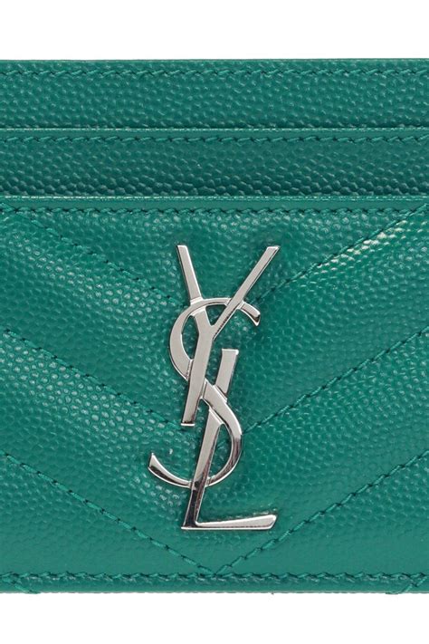 ysl mini card holder|YSL monogram card holder.